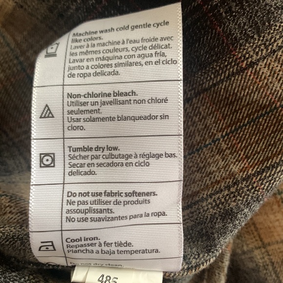 Carhartt Original Fit Midweight 100% Cotton Flannel Shirt Brown & Tan Plaid S - Picture 7 of 10